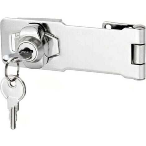 Cadenas à loquet en avec différentes clés, verrou de tiroir (10cm)
