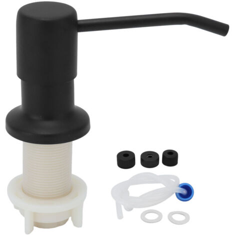 Distributeurs de Savon Intégrés, Distributeur de Savon D'évier de Cuisine, Tête de Pompe à Savon en Acier Inoxydable avec Tube D'extension pour Bureau à Domicile (1/4)