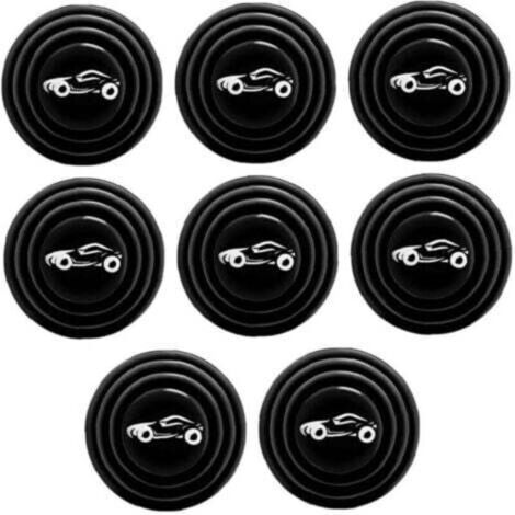 Tampon Anti-Silicone pour Porte de Voiture, 8 pièces Joint Tampon Anti-Bruit Universel Autocollant de Porte Anti-Collision Accessoires de Voiture (1/4)