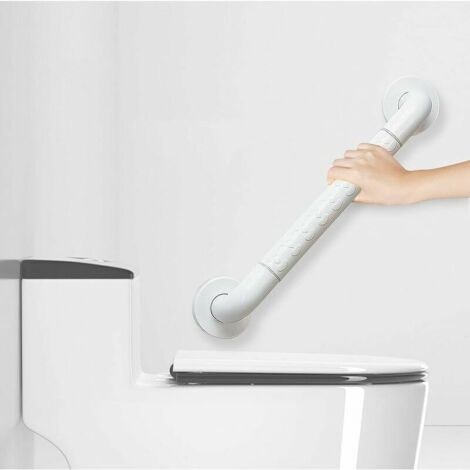 Barre d'appui pour baignoire, poignée de douche antidérapante de 40 cm/16 pouces, barre d'appui murale avec tube intérieur en acier inoxydable et étui extérieur en nylon (1/4)