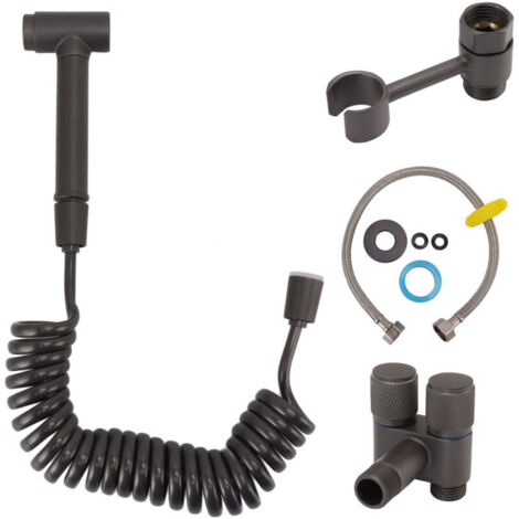 Kit de pulvérisation de Bidet de toilette en laiton pour femmes, accessoire de pulvérisation de toilette avec tuyau de support pour salle de bain à domicile (1/4)