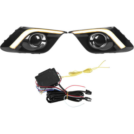 LED feux diurnes clignotant blanc bleu jaune 3 couleurs 70-90LM remplacement pour Mazda3 Axela 2013-2016 (1/4)