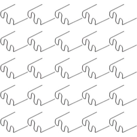 500 Pcs Baguettes de Soudage Agrafe Chaude Réparation Machine en Plastique Soudage Agrafeuse Chaude Voiture Auto Pare-Chocs Réparation Pré Coupe Vague Agrafes 0.6 Mm (1/4)