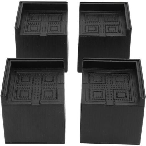 Tbest 4 Pièces Contremarches de Meubles, Wasmachine Verh3in Support de Contremarche Robuste jusqu'à 2200LBS CabiSupports ChSofa Riser (1/4)
