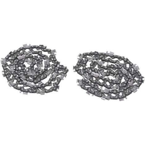 Guide et chaîne pour tronçonneuse ,2pcs Chaîne de Tronçonneuse, 18 Pouces 325 68 72dl Kit D'ensemble en Acier en Alliage de Lame de avec Dents de Scie Incisives pour le Travail du Bois, L'exploitation (1/4)