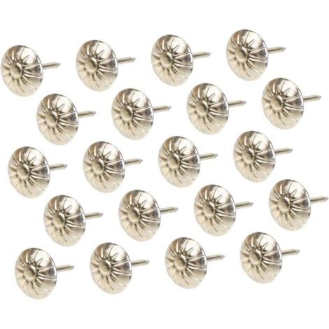 1000 pièces Punaises pour tentures murales Punaises de rembourrage Goujon en laiton antique Punaise Rétro Pouce Rond Chambre Astétique (1/4)