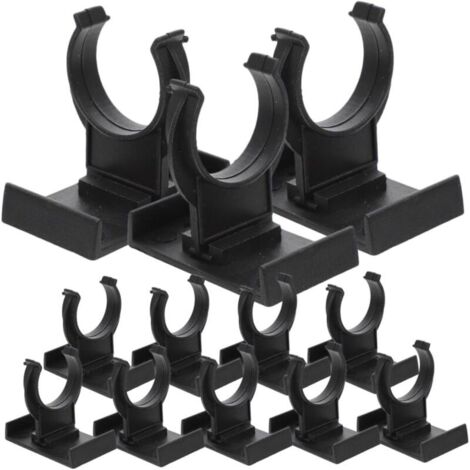 24 pièces Clips Plinthe Meuble Noir PP Réglables pour Meubles Accessoires de Nivellement pour Armoires Protection Sol et Support Renforcé (1/4)