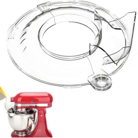 Pare-éclaboussures de rechange pour robot pâtissier KitchenAid de 4,5 à 5 pintes, pare-éclaboussures transparent pour accessoires KitchenAid, bol pare-éclaboussures idéal pour le bol (1/4)
