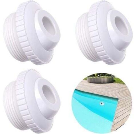 Lot de 3 buses de jet de piscine - 3/4" - avec filetage Mip 1-1/2" - Accessoires de nettoyage de piscine (1/4)