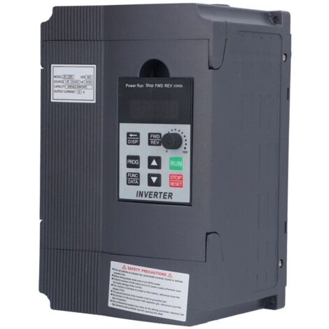 AT1-2200S Convertisseur de Fréquence VFD 2.2kW, Entrée DC220V, Sortie Triphasé 0-380V, Régulateur de Vitesse Universel VFD, pour Moteur, Machine CNC, Ventilateur (1/4)