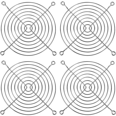 Grilles,4 grilles de ventilation, grille de ventilateur de 120 mm, grille de protection métallique, cache-ventilateur, ventilateur d'ordinateur
