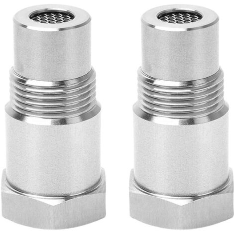 2 Pièces Rallonges de Capteur Détrompeur Lambda M18 x 1,5 mm, Adaptateur de Capteur avec Filtre O2,Capteur d'Oxygène pour Système d'Échappement de Voiture,Universel (1/4)