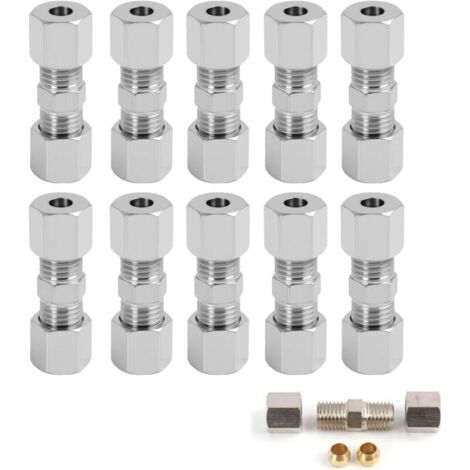 Ensemble De 10 Connecteurs De Câble De Frein De 4,75 Mm - Kit De Remplacement Pour Câble De Frein Sans Raccord - Facile À Installer - Pièces De Qualité Pour Système De Freinage (1/4)