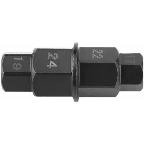Outil de Suppression de Roue, Douille Six 6 Pans Démontage Axe Démonte Outil de Tournevis Hexagonal 17 19 22 24mm pour Moto Roue Arrière Avant (1/4)
