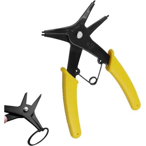 Pince à Circlips 2 en 1 - Extracteur Double Usage Pour Anneaux Elastiques Intérieurs et Extérieurs de 2mm à 24mm (1/4)