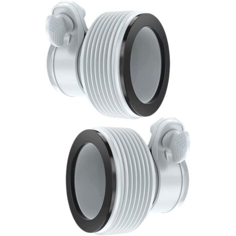 Intex Kit adaptateur de conversion de tuyau B pour tuyau Intex B Pool 3,2 cm à 3,8 cm Pièces de conversion de rechange (1/4)
