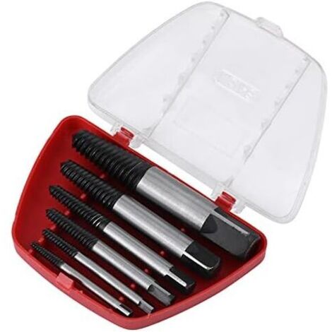 Extracteur de Vis,Extracteurs de Vis Coffret de 5pcs Endommagées Vis d'extraction de Boulons en Acier au Chrome Vanadium,Jeu D'Extracteurs de Goujons (1/4)