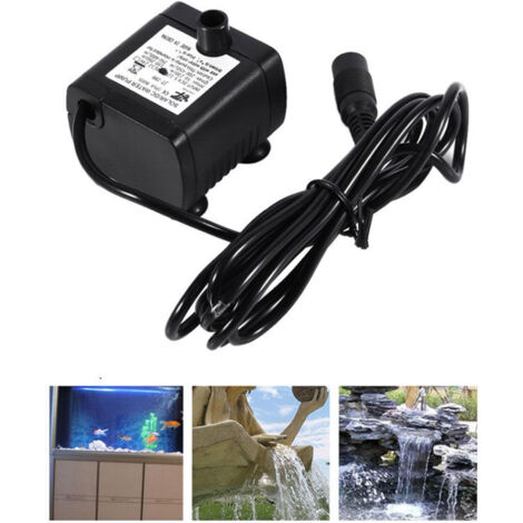 Mini Pompe à Eau 420L/H - Ultra Silencieuse 5W pour Aquarium, Bassin, Fontaine et Hydroponie - Pompe Submersible Économique et Fiable (1/4)