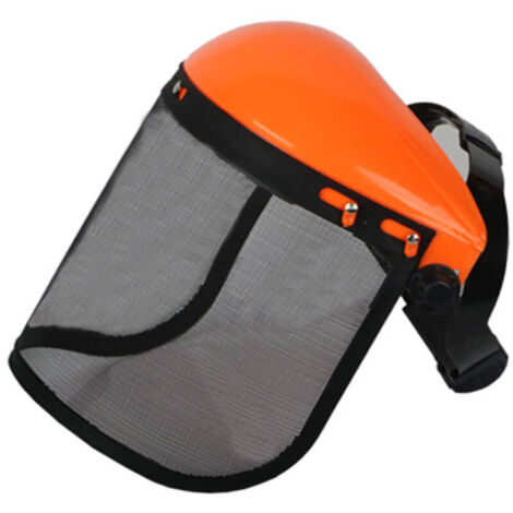 Casque de sécurité forestière industrielle, casque de sécurité pour coupeurs, casque de sécurité avec visière en filet pour tondeuses forestières, Visière de protection (1/4)