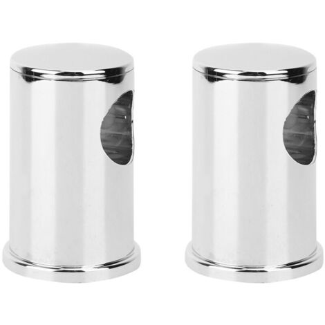 Support de Rail de Douche par Galvanoplastie ABS, 2 Pièces, Base Argentée, Accessoires de Salle de Bains pour Base de Douche