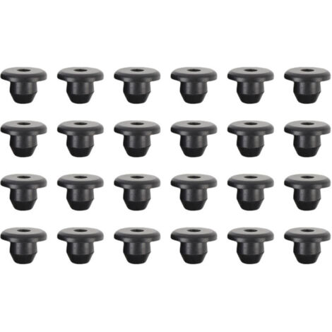 Bouchon d'huile de cric hydraulique en caoutchouc, étanchéité solide, sol universel de 8.5mm pour trou de réservoir, 24 pièces.