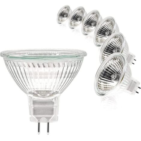 Ampoule Spot MR16, 12V 20W, Ampoule gu5.3 Dimmable, Blanc Chaud 2700K, Pack de 6