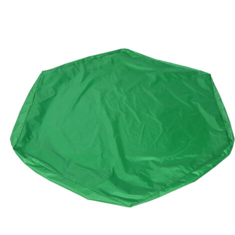 Couverture de bac à sable hexagone bac à sable jouets de sable couverture couverture de piscine étanche avec cordon de serrage pour jardin extérieur vert (1/4)