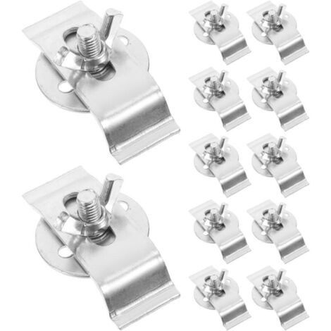 Lot De 12 Clips De Fixation Pour Évier Sous Plan En Acier Inoxydable Installation Facile Pour Le Matériel De Montage De Lévier De Cuisine