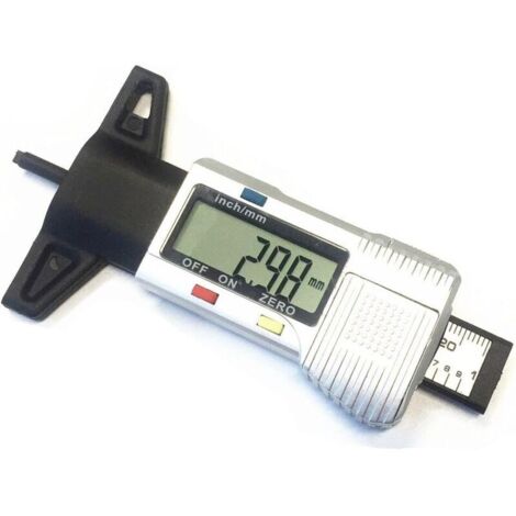 Jauge de profondeur de bande de roulement de pneu LCD Jauge de bande de roulement de pneu