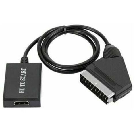 convertisseur hdmi vers péritel adaptateur audio vidéo hd 1080p pour hdmi vers péritel Sky Box Stb-- (1/4)