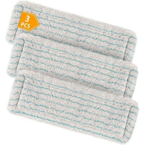 Lot de 3 housses d'essuie-glaces de rechange pour Leifheit Profi XL Micro Duo/Profi XL Cotton Plus tous manches, 60 % fibres de coton super fines et poils spéciaux, en particulier pour la pierre et le (1/4)