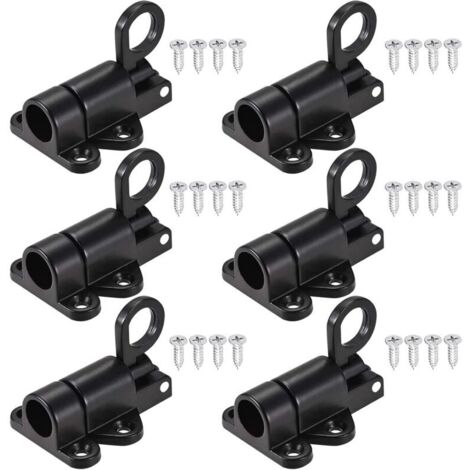 6 Pièces Loquet de Porte Automatique Verrou de Porte Verrouillage Fenêtre avec 24 Vis Verrous Automatiques de Sécurité pour Fenêtre Porte Sécurité Anneau