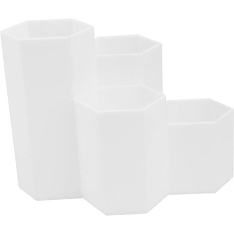 Bureau porte-stylo hexagonal papeterie organisateur de bureau maquillage étudiants tasse à crayons organisateur de bureau en plastique pot organisateur de soins capillaires peinture