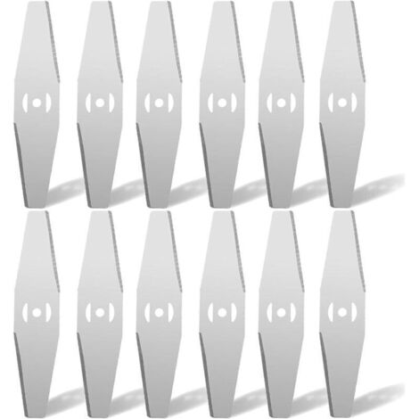 Lame de Rechange en métal pour débroussailleuse sans Fil, Contient Que 12 Lames Accessoire pour Coupe-Bordure de Jardin (1/4)