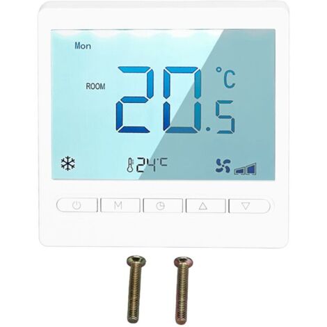 Thermostat programmable,thermostat LCD grand écran de haute précision,pour salon,chambre à coucher,salle à manger,AC230 V (1/4)