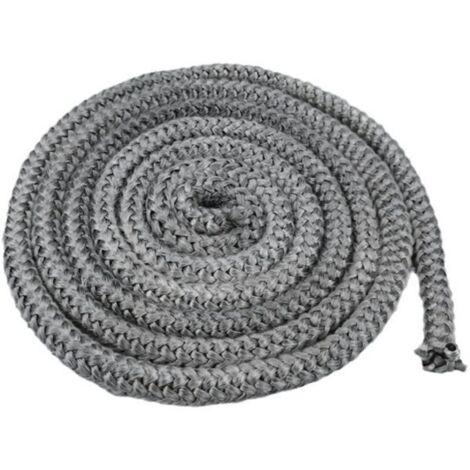 2 Pièces 10mm x 2,5m joint cheminée,joint poele a bois,joint insert cheminée,Fibre de Verre, pour cheminée, Poêle
