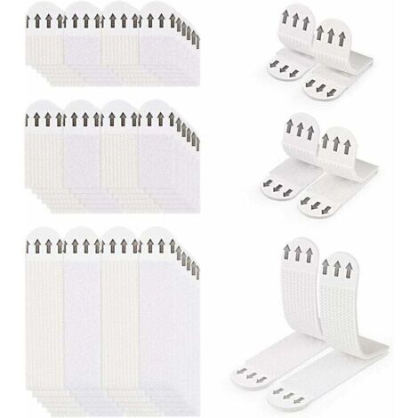 36 Paires (72 Bandes) Languettes Accroches Tableaux sans Percer Bandes de Suspension pour Photos Languettes Accroches Bandes AdhéSives Tableaux Fixation sans Dommage Bandes de Cadre Mural (1/4)