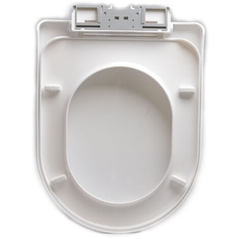 Abattant WC, Housse de siège WC, Blanc,Salle de Bain et Toilettes au Niveau du Couvercle des Toilettes, Nettoyage Facile, ins (1/4)