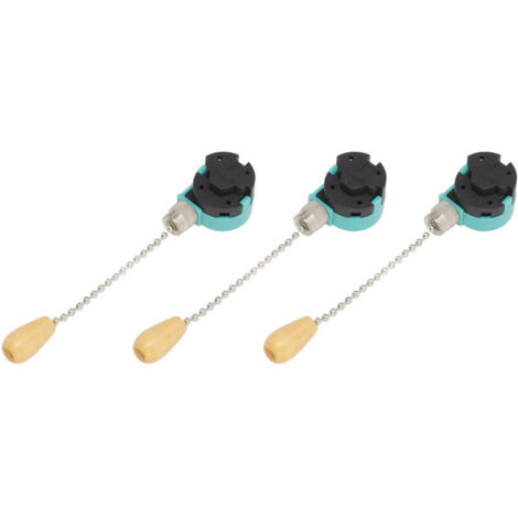 Interrupteur de Ventilateur de Plafond, 3 Vitesses, 4 Fils, Commande par Chaîne, Zing Ear ZE 268S6, Interrupteur de Remplacement avec 4 Fils pour Ventilateurs de Plafond, Lampes, (1/4)