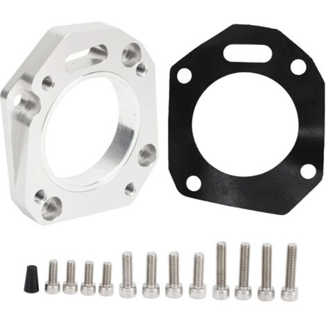 Adaptateur de corps de papillon double anodisé remplacement de bride de collecteur RBC RRC pour moteur Acura K20 K24. (1/4)