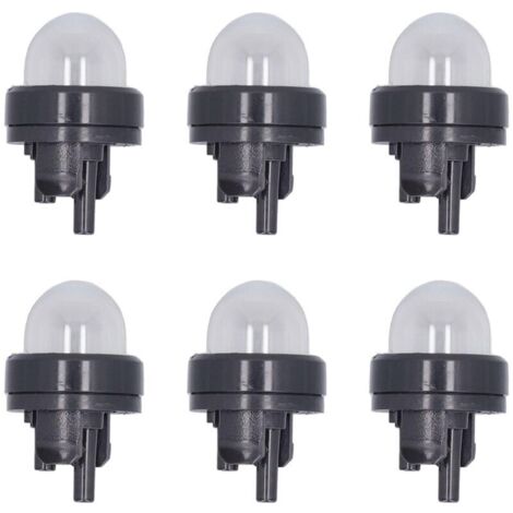 Ampoule d'huile de Tronçonneuse, Pièces de Rechange en Plastique et Caoutchouc 188-512, Taille Compacte, Ensemble d'ampoules d'amorçage 6 Pièces pour Petit Moteur 2 Temps (1/4)