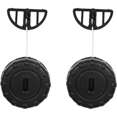 Lot de 2 bouchons de réservoir d'huile pour tronçonneuse STIHL MS180 MS170 018 017 MS 180 17