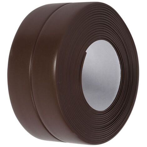Bande d'étanchéité auto-adhésive pour baignoire et mur pour évier de cuisine (4 marron 38 mm x 3,2 m) (1/4)