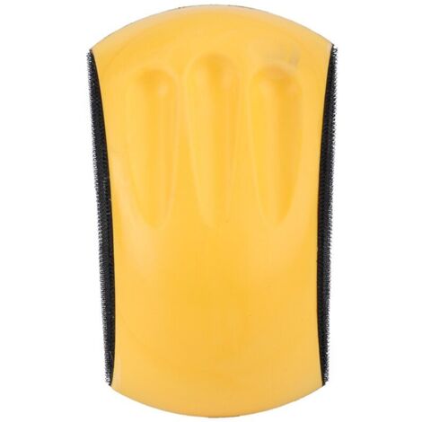 Tampon de Ponçage à Main à Crochet, Assiette de Support en Mousse PU pour Restauration de Meubles en Bois, la Conception Ergonomique Réduit la Fatigue pour Une Utilisation Longue (6 Pouces