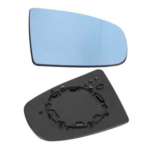 1 paire de verres de rétroviseurs chauffants latéraux de porte gauche et droite pour BMW X5 E70 2008-2013 bleu (1/4)