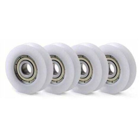 10 PCS U Nylon en Plastique intégré 608 roulements à Billes de Gorge 8 30 10mm Poulie de Guidage (1/4)