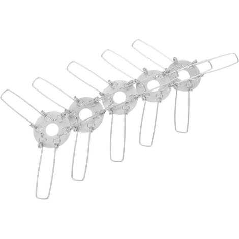 Lot de 5 Clips à Ressort Métalliques pour Abat-Jour Support de Lampe Adaptable pour Spots Encastrés Clips de Fixation Stables et Compatibles Luminaires Encastrés Accessoires