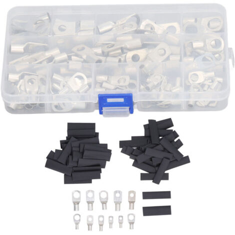 220 PCS Cuivre Connecteur de cosses à anneau en ABS résistant à la chaleur avec boîte de rangement pour système solaire,DUBUNS