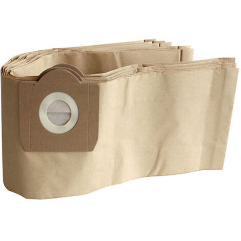 Lot de 5 sacs d'aspirateur pour Karcher 6.959-130.0 WD3 WD3P MV3 A2204 A2254 A2604 Sacs Filtrants en Papier de Rechange pour Aspirateur Wet & Dry, Sac à poussière pour aspirateurs Kärcher (1/4)