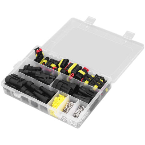 254 Kit de connecteurs automobiles étanches avec bornes, (1/5)